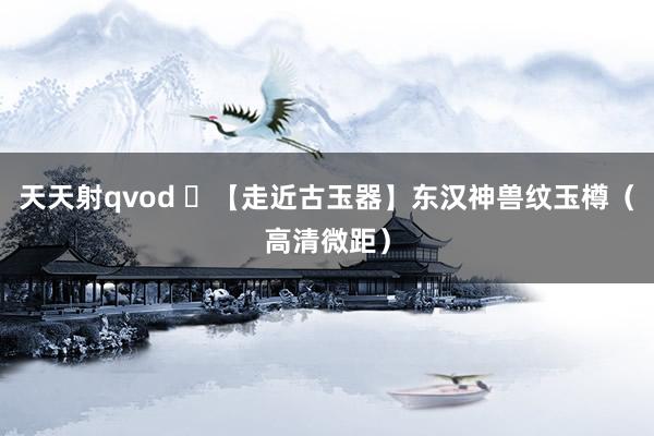 天天射qvod ​【走近古玉器】东汉神兽纹玉樽（高清微距）